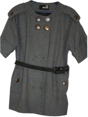 Moschino Grey Wool Coat