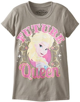 Disney Hybrid Big Girls' Frozen Elsa Future Queen Short-Sleeve Shirt