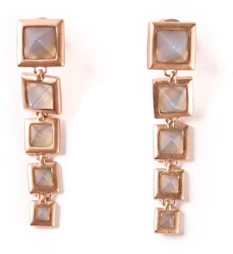 Eddie Borgo gemstone pyramid earrings