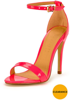 Shoebox Shoe Box Isabella Ankle Strap Minimal Heeled Sandals - Pink