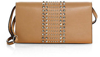Gucci Broadway Leather Evening Clutch with Stud Detail