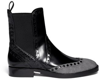 Alexander Wang Nicole' wingtip perforated leather Chelsea boots