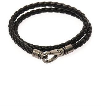 Tod's Woven leather wrap bracelet
