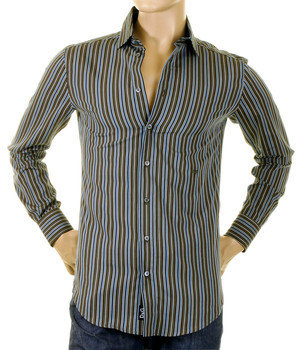 D&G 1024 D&g dolce & gabbana D&G Mens shirt RS0148 TN5FQ Dolce & Gabbana olive stripe