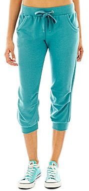 JCPenney Love By Design Rubber Doll Performance Banded-Bottom Cropped Pants