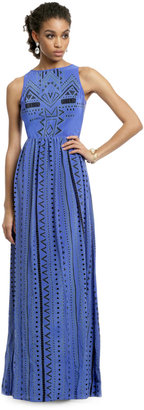 Tibi Into the Blue Tribal Gown