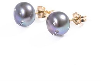 Crystal Pearl NEKTAR DE STAGNI Crystal and pearl earrings