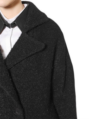 Karl Lagerfeld Paris Wool Boucle Coat
