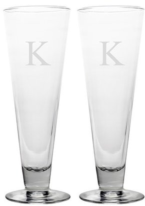Cathy's Concepts Personalized Classic Pilsner Glasses (Set of 2)