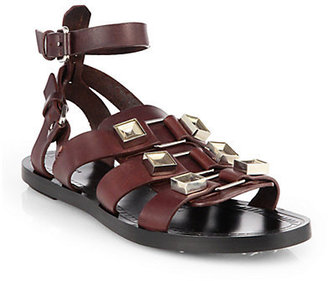 Proenza Schouler Metal-Detailed Leather Gladiator Sandals