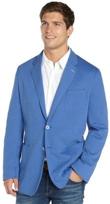 Robert Graham blue cotton blend 2-button blazer