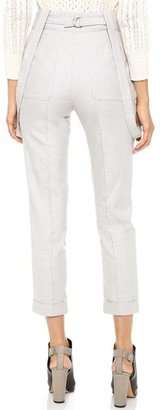 Band Of Outsiders High Waist Pants with Suspenders