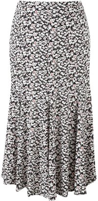 House of Fraser Viyella Petite Graphic Floral Jersey Skirt
