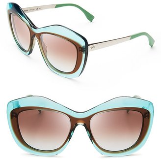 Fendi Frame-in-Frame Oversized Sunglasses