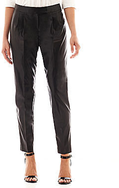 JCPenney Worthington Faux-Leather Slim Pants