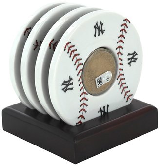 Steiner Sports New York Yankees Baseball Coasters with Field Dirt, Set Of 4