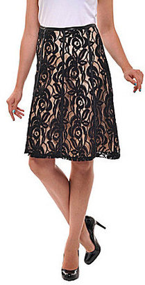 Peter Nygard Lace A-Line Skirt