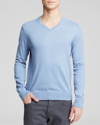 Bloomingdale's The Men's Store at Cotton Cashmere V-Neck Sweater
