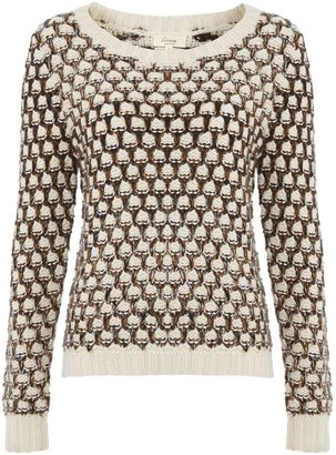 House of Fraser Linea Weekend Ladies angora honeycomb textured chunky jumper