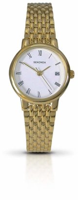 Sekonda Women's Quartz Watch with Dial Analogue Display and Gold Stainless Steel Bracelet 4683.27