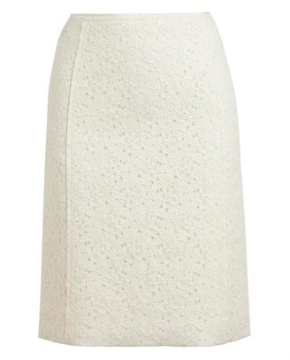 Nina Ricci Lace Cotton Blend Skirt