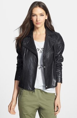 Marc by Marc Jacobs 'Karlie' Leather Moto Jacket