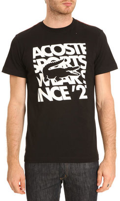 Lacoste TH2488 Sport Black Print T-Shirt