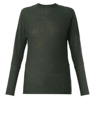 Joseph Fine-knit dark-green cashmere sweater