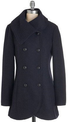 Jessica Simpson OUTERWEAR Quiz Upon a Star Coat in Navy