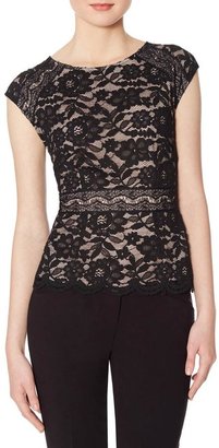 The Limited Lace Peplum Top