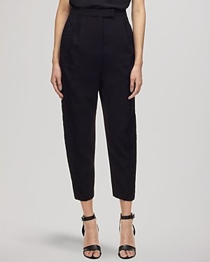 Whistles Trousers - Lace Side Crepe
