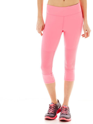 JCPenney Xersion Double-Layer Perforated Capris