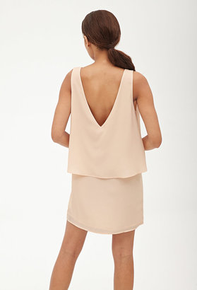 Forever 21 Double-V Tiered Dress