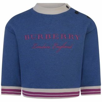 Burberry BurberryBaby Girls Hydrangea Blue Emillia Sweater