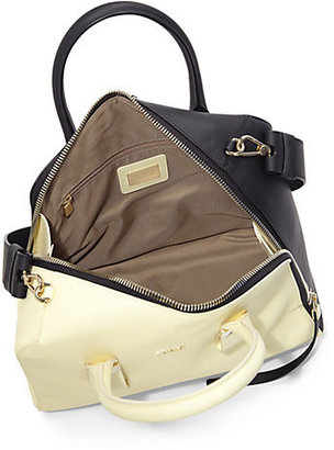 Saks Fifth Avenue Furla Exclusively for Zenith Colorblock Leather Satchel