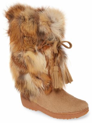 Pajar 'Fox Trot' Genuine Fox Fur & Calf Hair Boot