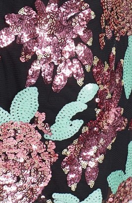 Glamorous Sequin Flower Shift Dress