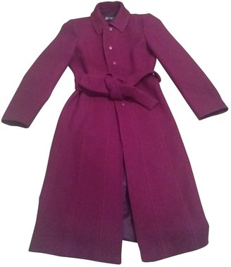 Alberta Ferretti Purple Wool Coat