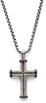 David Yurman Diamond Cross Necklace