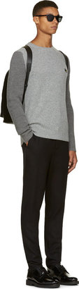 Kenzo Grey Logo Cashmere Sweater