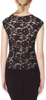 The Limited Lace Peplum Top