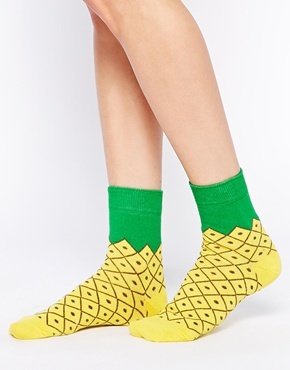 ASOS Pineapple Socks - Multi