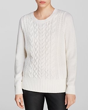Bloomingdale's Dylan Gray Fisherman Cable Knit Sweater Exclusive