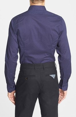 J. Lindeberg 'Dani 46' Slim Fit Dot Print Sport Shirt