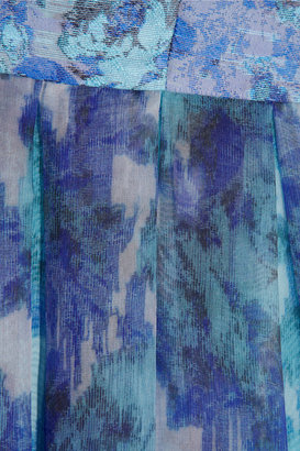 Matthew Williamson Floral Haze jacquard and silk-organza dress