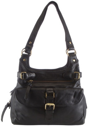F&F Leather Buckled Shoulder Bag