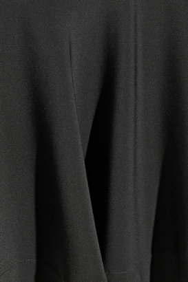 DKNY Flared sateen-jersey mini skirt