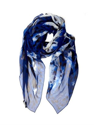 Alexander McQueen Leopard-print silk scarf