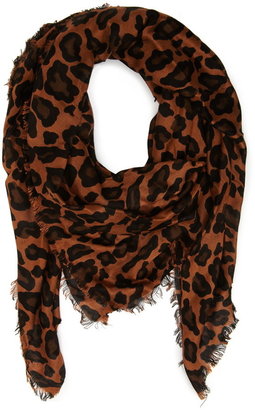 Forever 21 leopard print woven scarf
