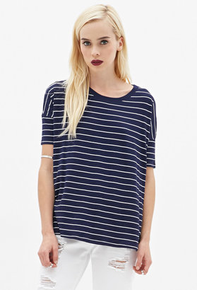 Forever 21 Boxy Striped Tee
